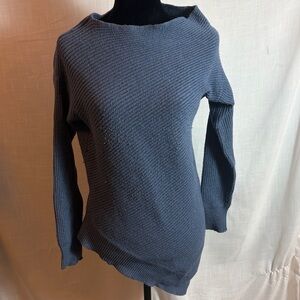 Blue Asymmetrical Sweater